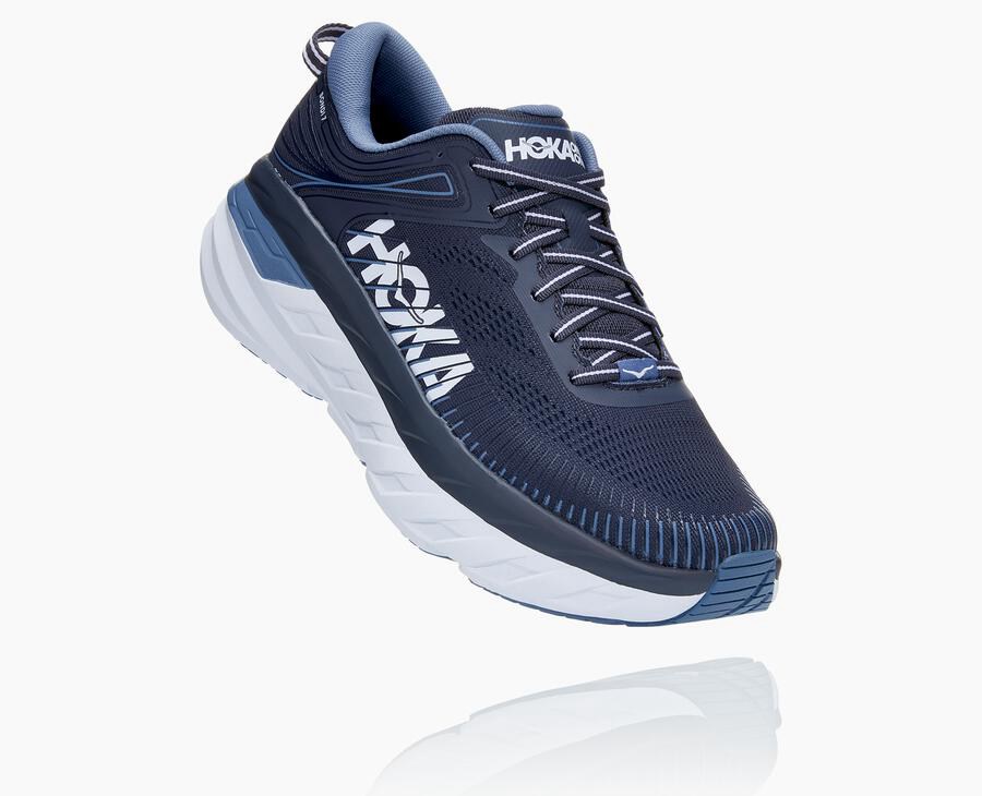 Hoka One One Koşu Ayakkabısı Erkek Lacivert - Bondi 7 - YT3429610